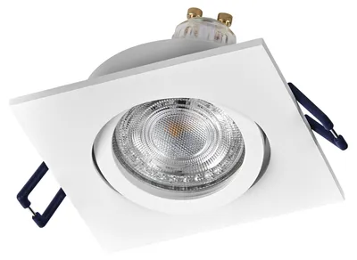Immagine prodotto di Lampada da incasso a LED OSRAM, GU10, 4,5 W, 2700 K, 400 lm, bianco caldo, IP20, bianca, set da 3 pezzi