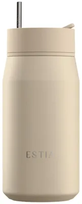 Obrázek produktu pro Termoláhev, izolovaná láhev, hrnek o objemu 360 ml, béžová barva, nerezová ocel