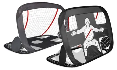 Image de 1001Jouets Cage de foot pliable 2en1