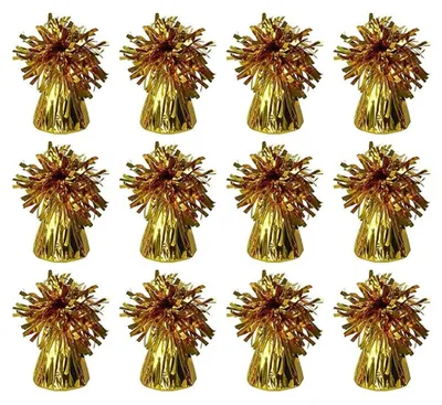 Produktbild von Omgoods – Set mit 12 goldenen Ballongewichten für Feiern