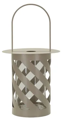 Immagine prodotto di Lanterna in metallo tortora cm ø 23x43