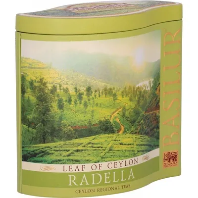 Produktbild von Basilur RADELLA GRÜN in Dosen 100g Grüner Tee aus Ceylon Hochgebirgsblättertee