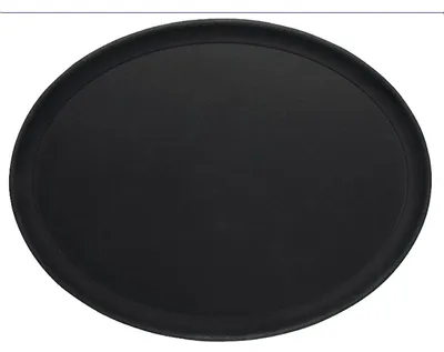 Produktbild von Tablett, oval, rutschfest schwarz