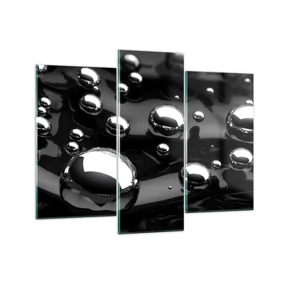 Produktbild von Bilder auf glas - Chrom Metall Reflexion - 130x100cm - Glasbilder - Wandbilder - Kunstdruck - zum Aufhängen bereit - Wanddekoration aus Glas - Glas Bilder - Wandbild auf Glas - GCB130x100-2525