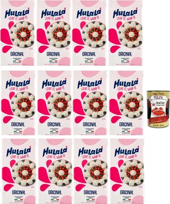Produktbild von Hulalà Panna da montare zuccherata gesüßtes Süßwarenprodukt Sahne zu montierendes 12x 500ml laktosefrei und frei von gehärtetem Fett, basierend auf pflanzlichen Fetten + Italian Gourmet polpa 400g