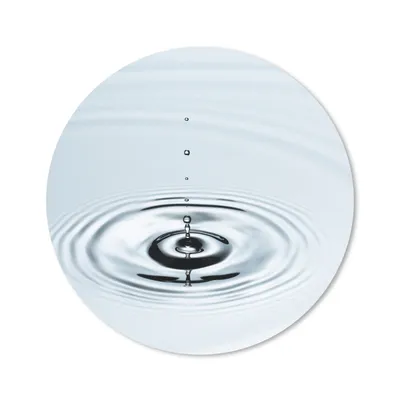 Produktbild von MuchoWow® Mauspad Mousepad Wassertropfen bilden Ringe in hellblauem Wasser 20x20 cm - Mousepads - Maus Mat - Pad - Mausunterlage - Schreibtischmatte