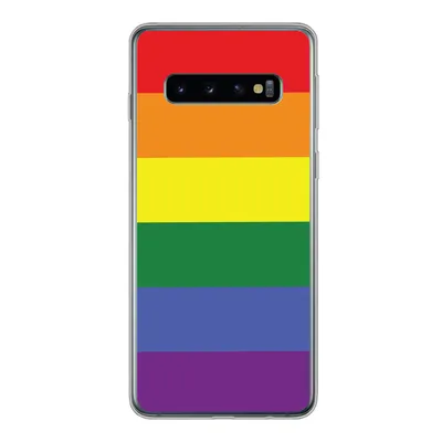 Produktbild von MuchoWow® Handyhülle Schutzhülle Hülle für Samsung Galaxy S10 Regenbogen - Stolz - Regenbogenfahne Silikon Softcase Handy Hülle - Handytasche