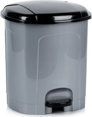 Produktbild von Tret-Mülleimer Kunststoff grau 11,5 l