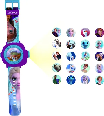 Image de Lexibook - Obrotowy zegar projektor Disney Frozen, akcesorium premium