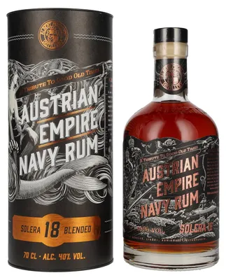 Produktbild von Austrian Empire Navy Rum 18 Solera Blended 40% Vol. 0,7l in Geschenkbox