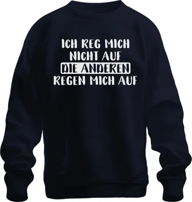 Immagine prodotto di I'm not upset Sarcastic Funny Saying Statement Humour Unisex Felpa Pullover, Navy, S