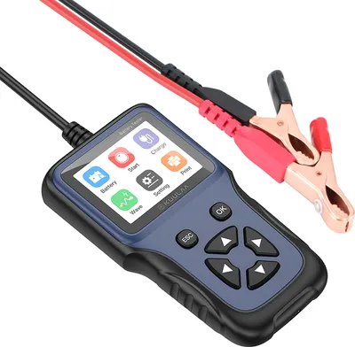Obrázek produktu pro Tester akumulátorového analyzátoru 12v 2000cca Napětí Test Motorcycle Detector nabíjení Cricut zatížení Nástroje černé