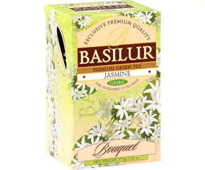 Image de Basilur thé vert Jasmine Green 25 sachets de thé Thé vert de Ceylan
