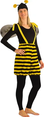Bienen Kostüm Honigbiene für Damen von Vorne