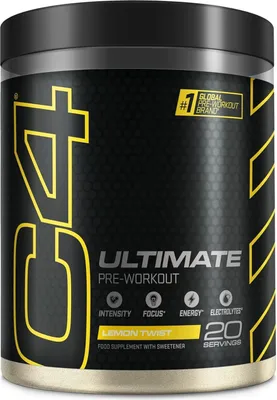 Obrázek produktu pro Cellucor C4 Ultimate 496-520 g lemon twist / Předtréninkové stimulanty / Předtréninovka s vysokým obsahem kofeinu, L-citrulinu, beta-alaninu, betainu a tyrosinu
