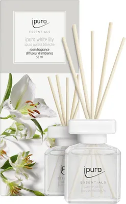Produktbild von ipuro ESSENTIALS white lily, Duftflasche, Schilfaroma-Diffusor, 0,05 l