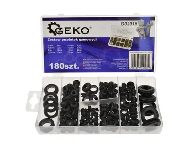 Obrázek produktu pro GEKO Sada gumových průchodek 180ks G02915