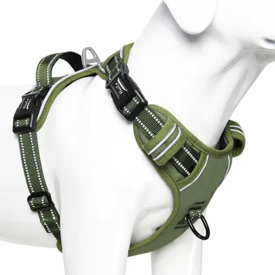 Immagine prodotto di Pettorina per cani - Anti-trazione - Verde militare - Taglia L