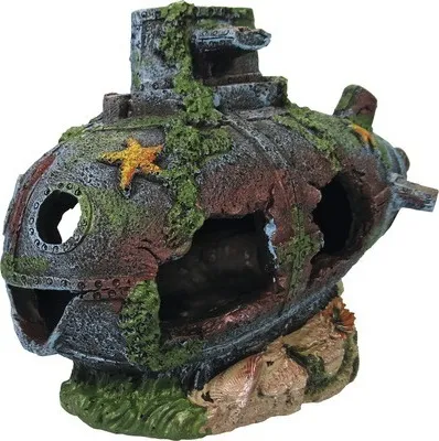 Produktbild von Aquariumdekoration U-Boot bauchig 25 x11 x 18 cm