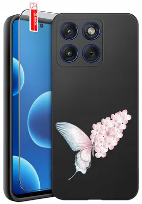 Immagine prodotto di Custodia per Motorola Edge 70 – Motivi | Fiori primaverili | Custodia + vetro 9H