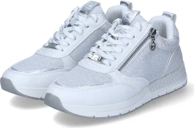Produktbild von Tamaris Damen Low Sneaker/ Schnürschuhe Weiß Textil-Synthetik-Mix  Größe: 37
