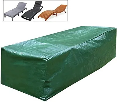 Produktbild von WOLTU Schutzhülle für Sonnenliege Abdeckhaube Abdeckung Gartenliege Tisch Hülle Schutzhaube Gartenmöbel Abdeckplane 218x77x55cm GZ1173