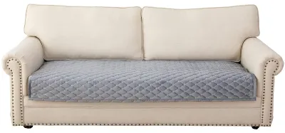 Bankhoes 3-Sitzer Antirutsch hellgrau 110x180 cm 1 St.