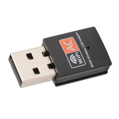 Obrázok produktu pre AC600 USB WiFi adaptér pre PC,Nano AC600 USB Wifi adaptér,2,4G 5G dvojpásmový bezdrôtový sieťový vysielač pre PC,bezdrôtový sieťový adaptér pre stolný počítač,USB WiFi Dongle,bezdrôtový WiFi adaptér,PC WiFi adaptér