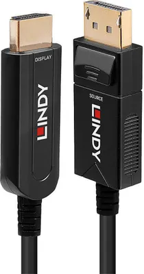 Produktbild von LINDY DP 1.2 auf HDMI 18G AOC Kabel, 50m