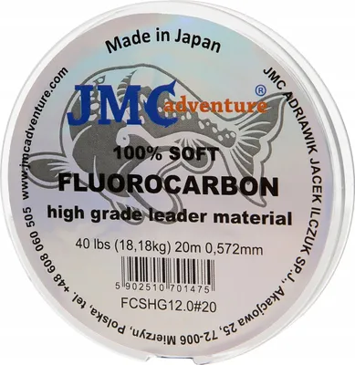 Zdjęcie produktu dla 100% fluorocarbon JMC ADVENTURE 20m, 0.572mm