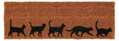 Obrázek produktu pro Esschert Design | Rohožka - motiv kočky - 75x25 cm - kokos - protiskluzová - vysoce kvalitní a odolná