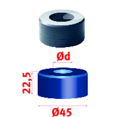Produktbild von Metallkraft Rundmatrize Nr.45 Ø 23,2 mm, 3889323,2