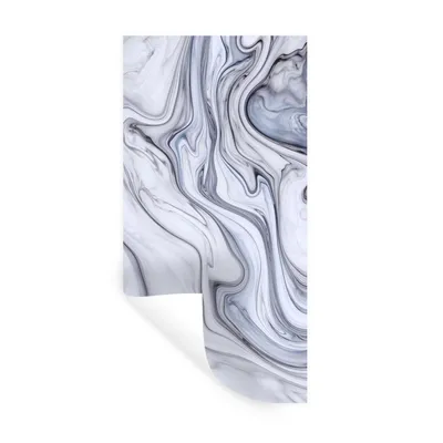 Obrázok produktu pre MuchoWow® Nálepka na stenu - Mramor - biely - čierny - 60x120cm - Samolepiaca a polohovateľná