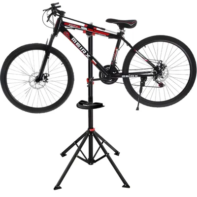 Immagine prodotto di Supporto per bicicletta regolabile in altezza con cassettiera per attrezzi