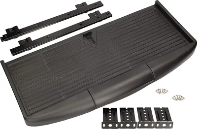 Produktbild von KOTARBAU® Tastaturauszug 550 mm Tastaturhalterung Halterung unter Schreibtisch Zulage Unterbau Tastatur mit Federkasten Behälter für Zubehör Schwarz