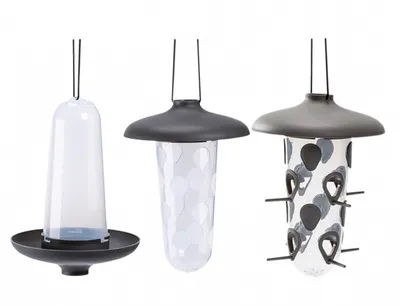 Zdjęcie produktu dla Plastia Robin - Karmnik, wanienka dla ptaków 3 w 1 - antracytowy