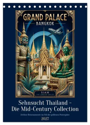 Produktbild von Sehnsucht Thailand - Die Mid-Century Collection (Tischkalender 2027 DIN A5 hoch), CALVENDO Monatskalender