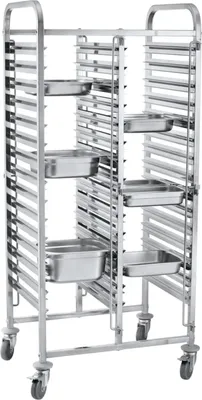 Produktbild von HENDI Transportwagen doppelt - 30xGN1/1, 798x610x(H)1710mm