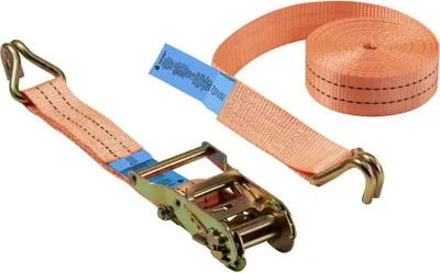 Zdjęcie produktu dla TOOLCRAFT Dwuczęściowy pas mocujący Siła naciągu mocowania LC (pojedyncze/bezpośrednie)=1000 daN (dł. x szer.) 6000 mm x 38 mm Grzechotka