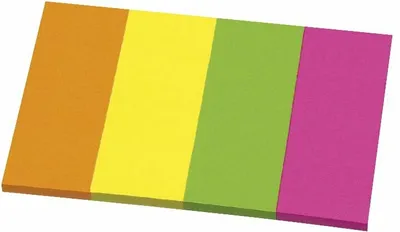Produktbild von Haftnotizen 40x50mm Neonfarben VE=10x3x50 Blatt