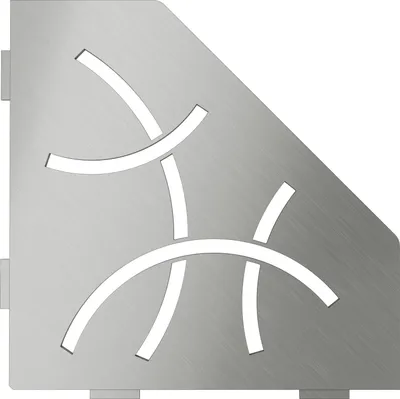 Immagine prodotto di Schlüter SES2D6EB-E-S2 Ablage Curve 75x195x195x75mm Edelstahl gebürstet