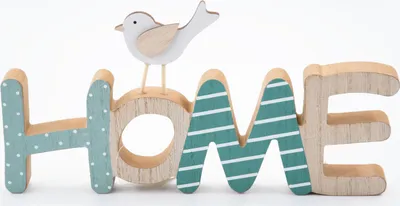Produktbild von Schriftzug Home Holz Landhausstil