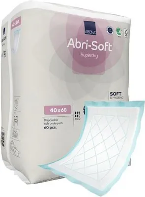 Image de ABENA Abri-Soft Sup. Dry 40 x 60 cm - 1 paquet de 60 protections