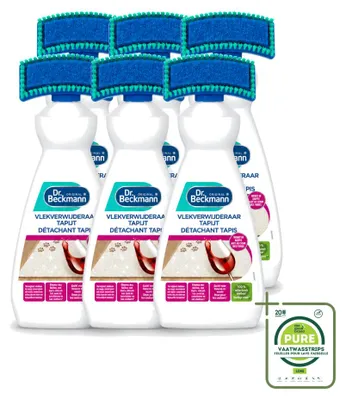 Produktbild von 6 x Dr. Beckmann Teppich-Fleckenentferner mit Bürstenaufsatz - 650 ml - Großpackung - 6 Stücke