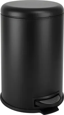 Produktbild von SVITA T20 Mülleimer Treteimer Abfalleimer 20 Liter inkl. Inneneimer rund Küchen-Hilfe Stahl Schwarz