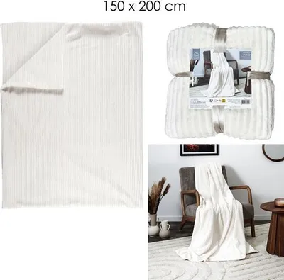 Produktbild von Flanell-Decke mit grobem Karomuster, 150 x 200 cm, a3m6 – Home Deco Factory