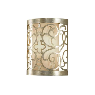 Produktbild von Elstead Arabesque Wandleuchte E14 Blattsilber Patina