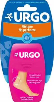 Zdjęcie produktu dla Urgo na Pęcherze, Opatrunek średni, 5 sztuk