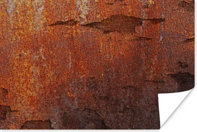 Produktbild von MuchoWow® Poster Rost - Vintage - Stahl 180x120 cm - Fotoplakat