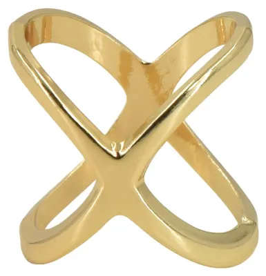 Produktbild von styleBREAKER Schalring Schalhalter im X Design | versilbert oder vergoldet | Schal Clip Schmuck zum Schals Binden für leichte dünne Schals und Tücher